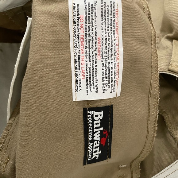 New Women’s Bulwark FRC Khaki Pants - Size 10 - Picture 4 of 6